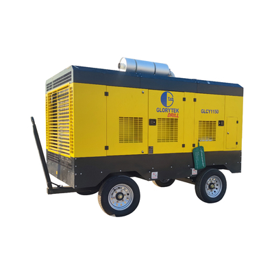 کیفیت  GLORYTEK Drilling Rig Tools Diesel Engine Driven Air Compressor Portable For Industrial کارخانه