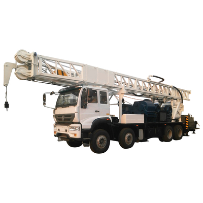 کیفیت  Borehole Water Well Drill Rig 600m Truck Mounted With Mud Pump کارخانه