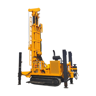 دیزل Gl400s 400 متر دستگاه حفاری چاه آب شاسی مسیر فولادی هیدرولیک Dth