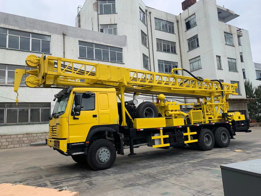 دکل حفاری گمانه 300 متری Howo 6x4 کامیون شاسی نوع میز چرخشی