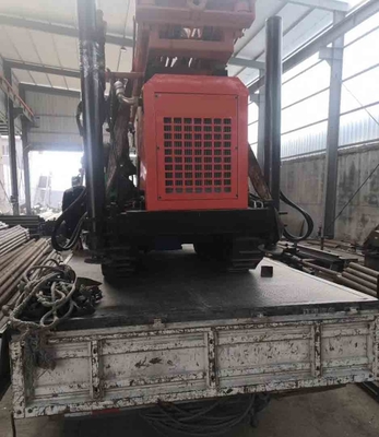 Gl180r آب چاه حفاری ریگ لاستیک خزنده 180m عمق 138-203mm قطر سوراخ