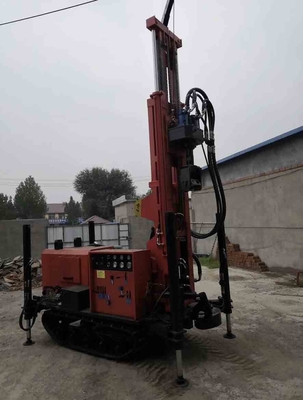 گمانه GL-180R 180 متری حفاری چاه آب خزنده لاستیکی کامل هیدرولیک