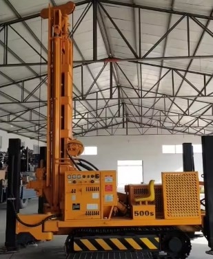 فروش داغ موتور دیزل چکش بالا هیدرولیک چرخش آب چاه حفاری ریگ با عمق حفاری 500m