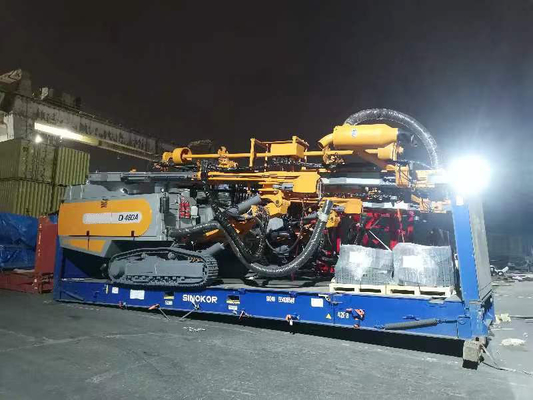 152-203mm Range Rock Drill Rig با لوله حفاری 7M 114mm لوله حفاری OD و سرعت چرخش 0-80 RPM