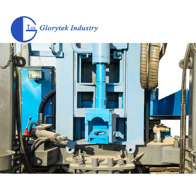 GL600S استیل کرولر نوع آب چاه حفاری/برگه حفاری با چکش DTH یا پمپ گل برای حفاری