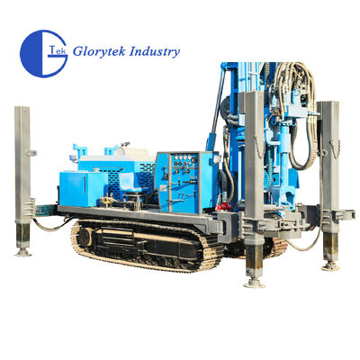 GL600s Top Hammer Crawler نوع آب چاه حفاری / حفاری برای عمق 600m