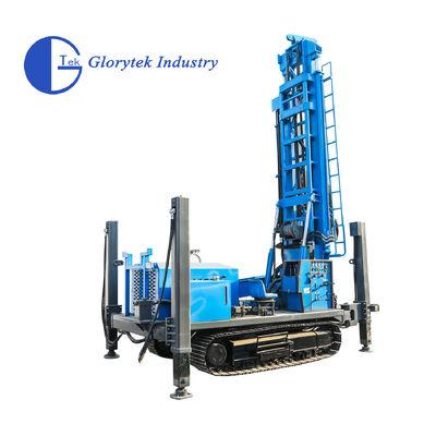 دستگاه حفاری چاه آب مدل GL600S خزنده برای عمق 600 متر و قطر 105-500 میلی متر