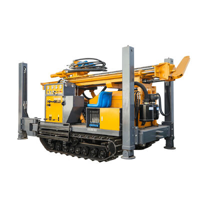 Full Hydraulic GL180R Rubber Crawler Type Water Well Drill/Drilling Rig For 180m Depth