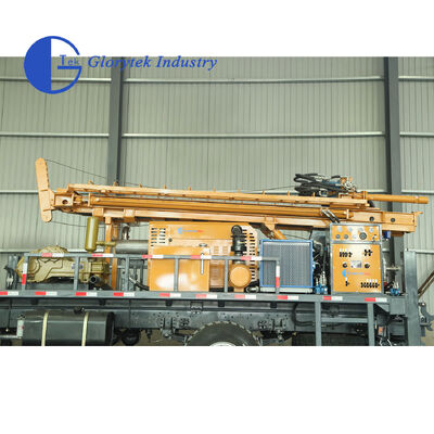 دکل حفاری چاه Dongfeng 4X4 هیدرولیک کامل، عمق 500 متر، اندازه سوراخ 105-350 میلی متر