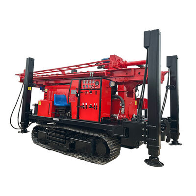 GL350S Crawler Water Well Drill/Drilling Rig برای عمق حفاری 350m و قطر سوراخ 105-325mm