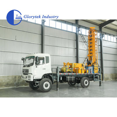 دریل حفاری چاه آب هیدرولیک کامل دانگ فنگ 4X4، عمق 500 متر، قطر سوراخ 105-350 میلی متر
