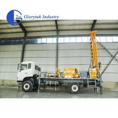 دریل حفاری چاه آب هیدرولیک کامل دانگ فنگ 4X4، عمق 500 متر، قطر سوراخ 105-350 میلی متر