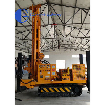 GL500S Crawler Type Borehole Water Well Drilling Rig with 500m Depth and 153KW Diesel Engine 
